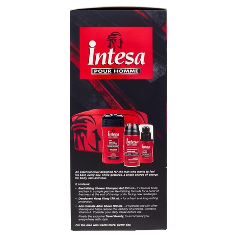 Intesa Pour Homme Sport Gel Doccia Shampoo 250mL + Deodorante Ylang Ylang 150mL + After Shave 100mL